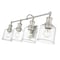 Z-Lite Bryant 4 Light Vanity, Brushed Nickel And Clear Seedy 734-4V-BN - alternate 2